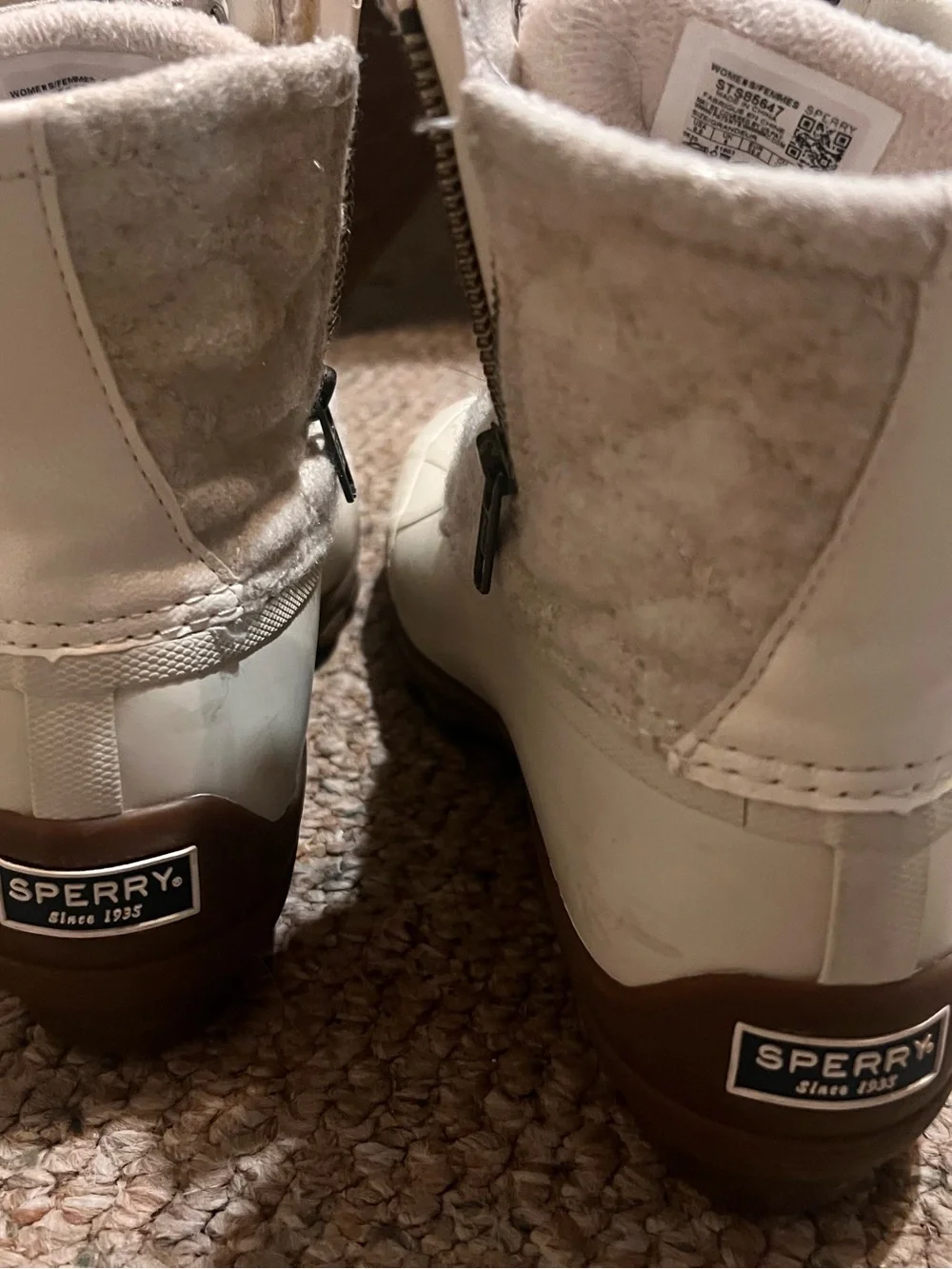 Sperry Syren Gulf Wool Quilt boots 8.5